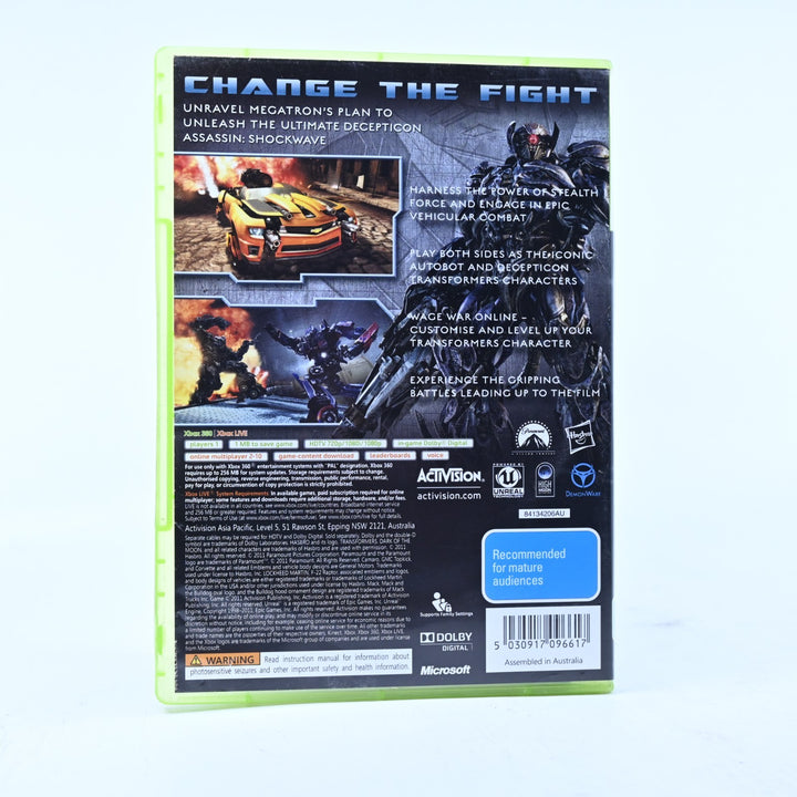 Transformers: Dark of the Moon - Xbox 360 Game + Manual - PAL - MINT DISC!