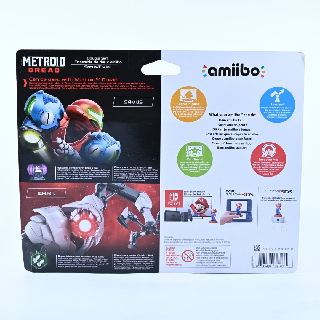 SEALED! Samus & E.M.M.I. Amiibo - Metroid Dread - Toy