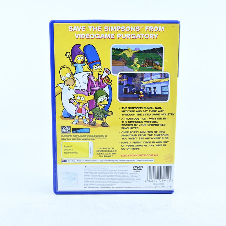 The Simpsons Game - Sony Playstation 2 / PS2 Game + Manual - PAL