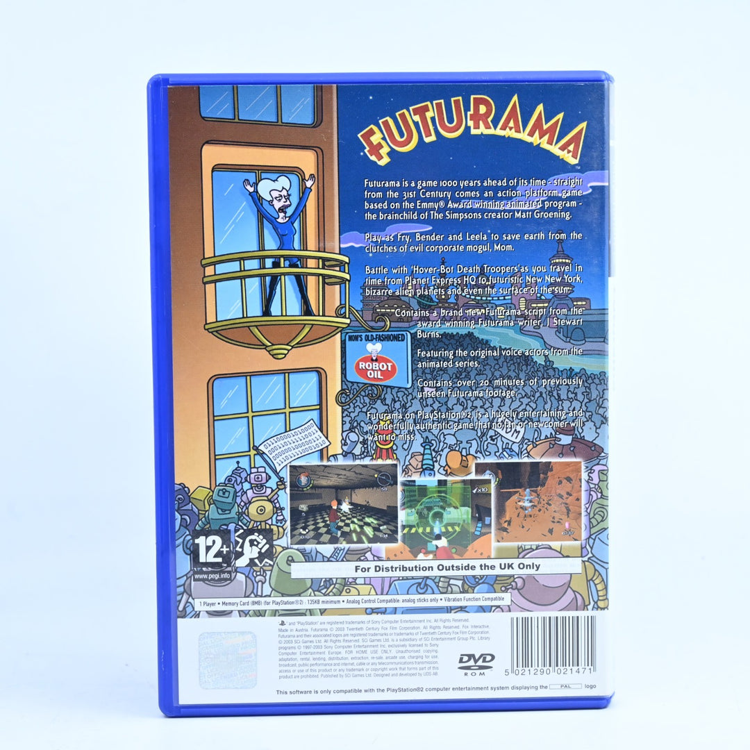 Futurama - Sony Playstation 2 / PS2 Game + Manual - PAL - MINT DISC!