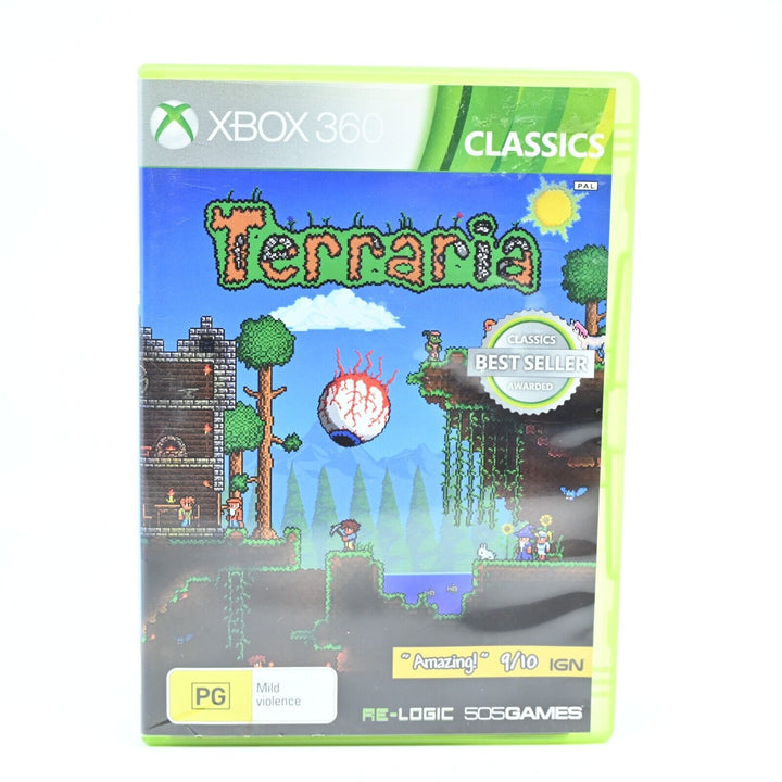 Terraria - Xbox 360 Game + Manual - PAL - MINT DISC!