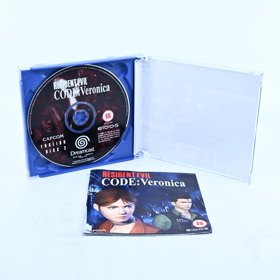Resident Evil Code: Veronica - Sega Dreamcast Game + Manual - PAL - MINT DISC!