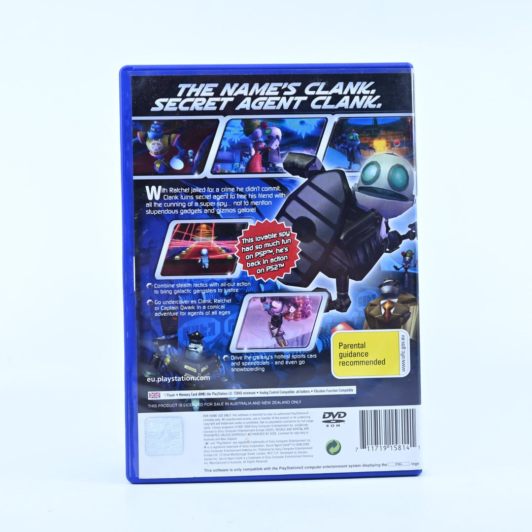 Secret Agent Clank - Sony Playstation 2 / PS2 Game + Manual - PAL - MINT DISC!