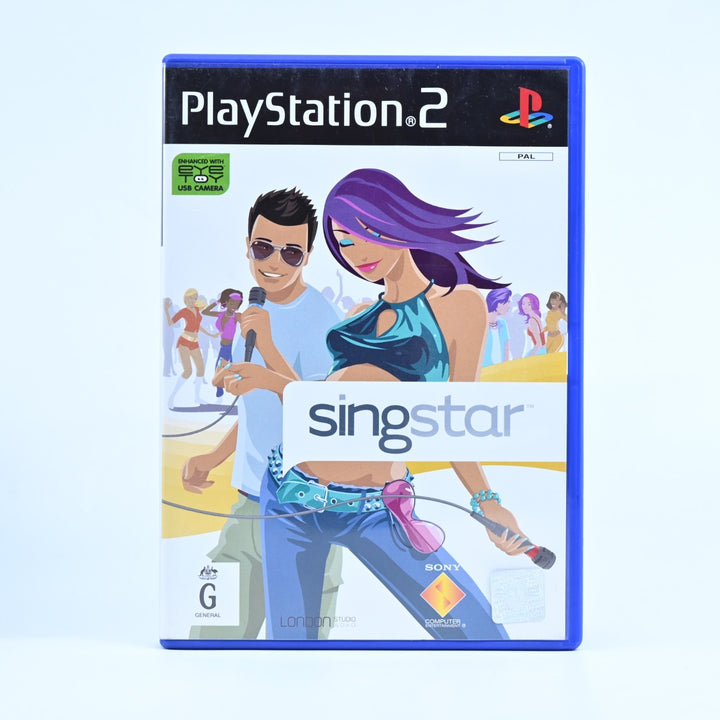SingStar - Sony Playstation 2 / PS2 Game + Manual - Ex-Rental - PAL - MINT DISC!
