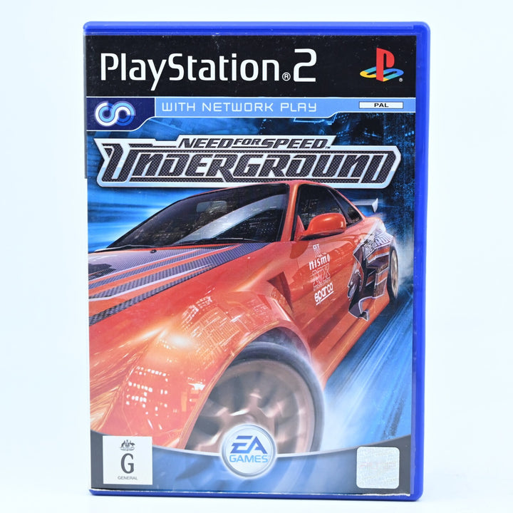 Need for Speed: Underground - Sony Playstation 2 / PS2 Game - PAL - FREE POST!