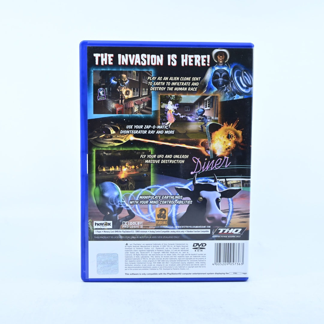 Destroy All Humans! - Sony Playstation 2 / PS2 Game + Manual - PAL