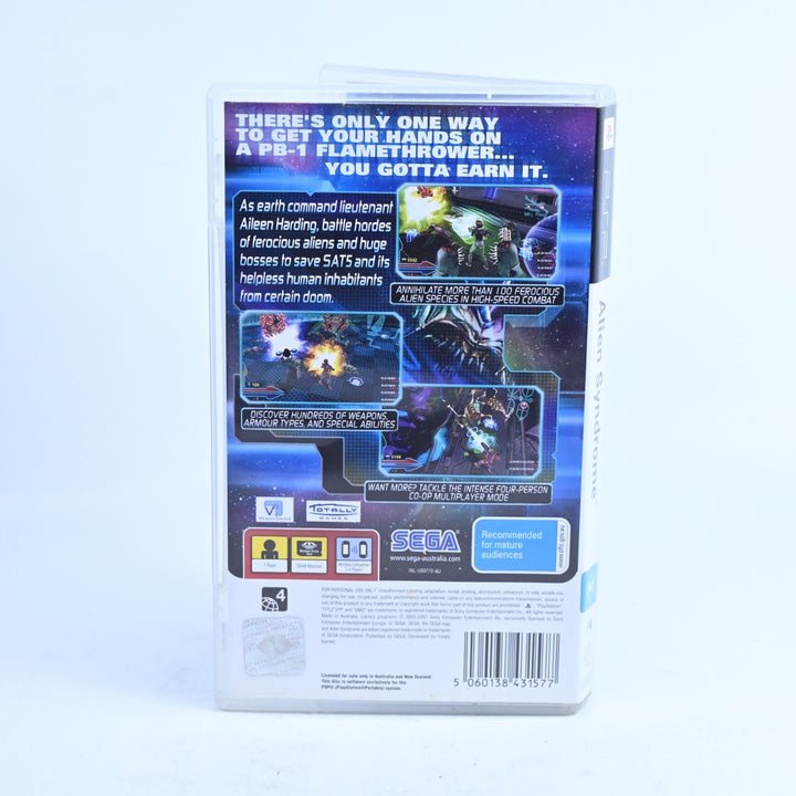 Alien Syndrome - Sony PSP Game + Manual - FREE POST!