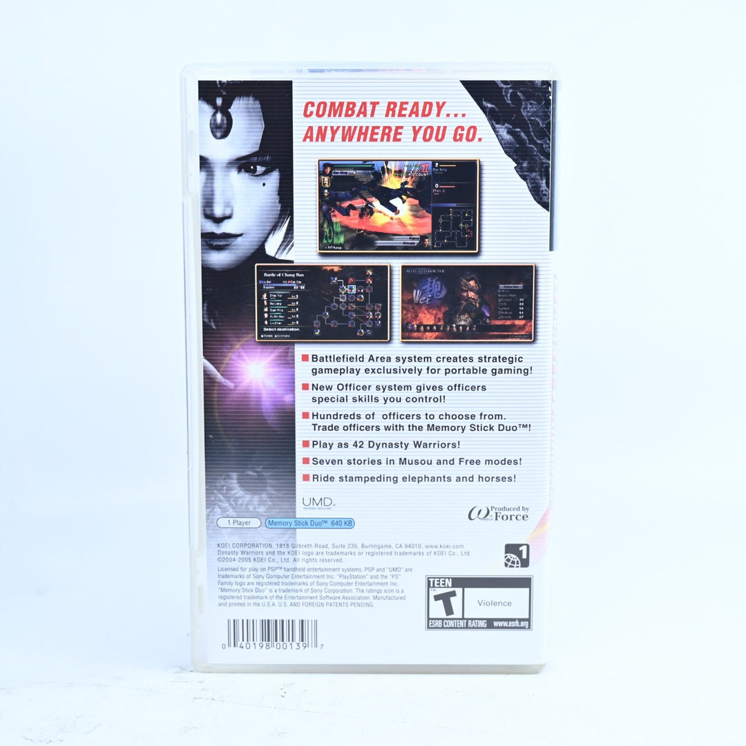 Dynasty Warriors - Sony PSP Game + Manual - Region Free - FREE POST!