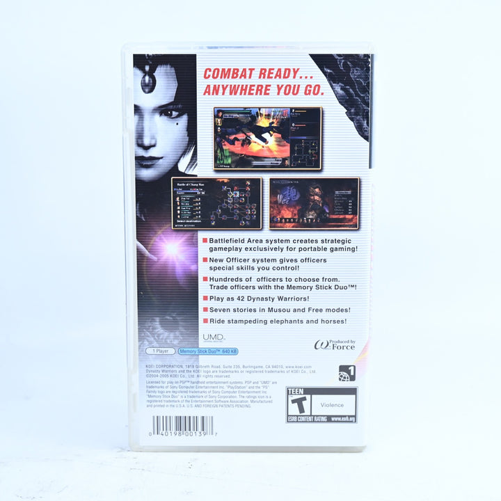 Dynasty Warriors - Sony PSP Game + Manual - Region Free - FREE POST!