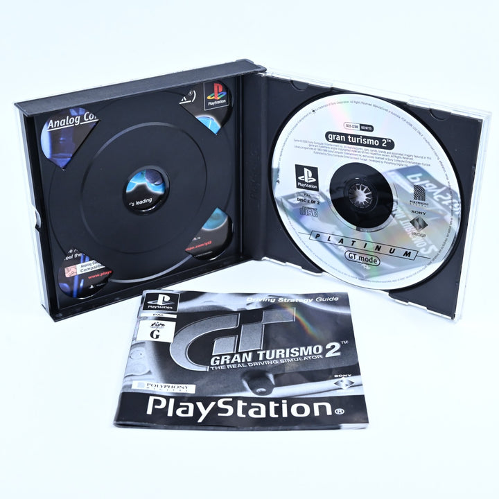Gran Turismo 2 - Sony Playstation 1 / PS1 Game + Manuals - PAL - MINT DISC!