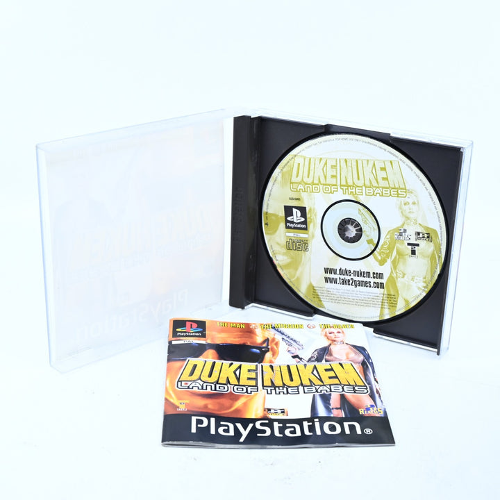 Duke Nukem: Land of the Babes - Sony Playstation 1 / PS1 Game + Manual - PAL