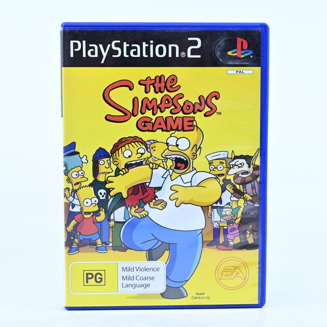 The Simpsons Game - Sony Playstation 2 / PS2 Game + Manual - PAL