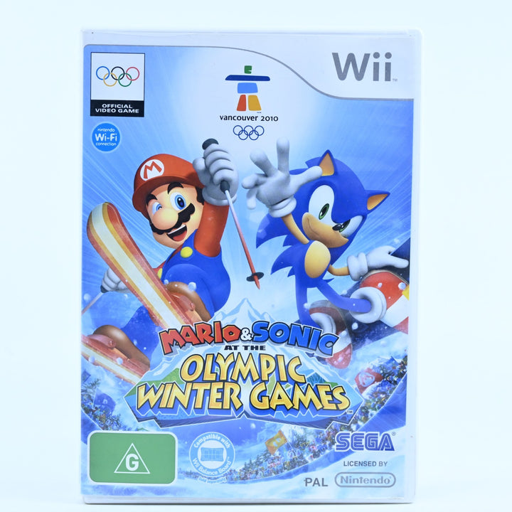 Mario & Sonic at the Olympic Winter Games - Nintendo Wii Game + Manual