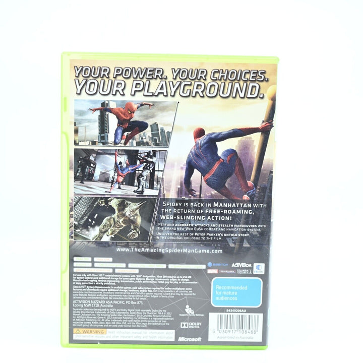 The Amazing Spider-Man - Xbox 360 Game - No Manual - PAL - MINT DISC!