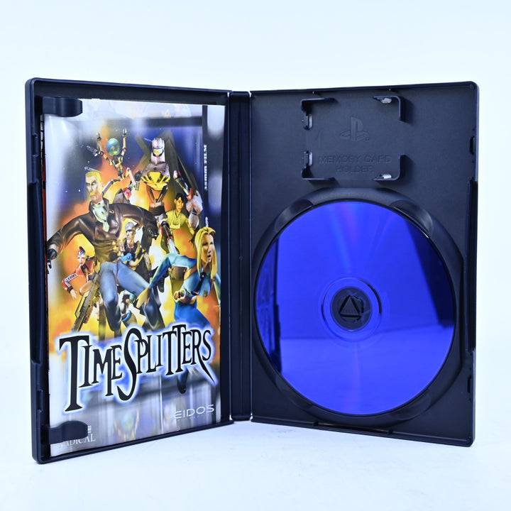 TimeSplitters - Sony Playstation 2 / PS2 Game + Manual - PAL - MINT DISC!