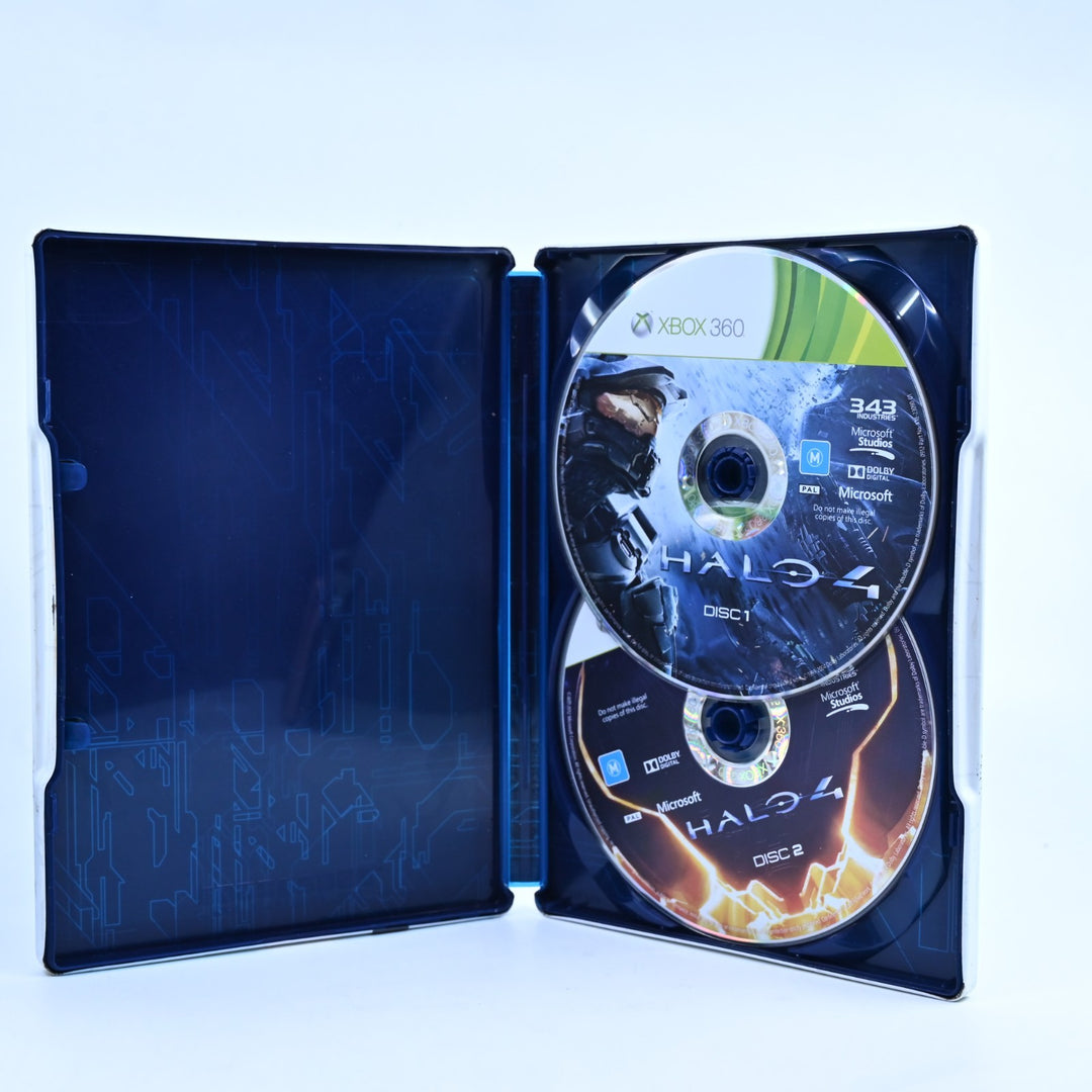 Halo 4 - Steelbook - Xbox 360 Game - No Manual - PAL - MINT DISC!