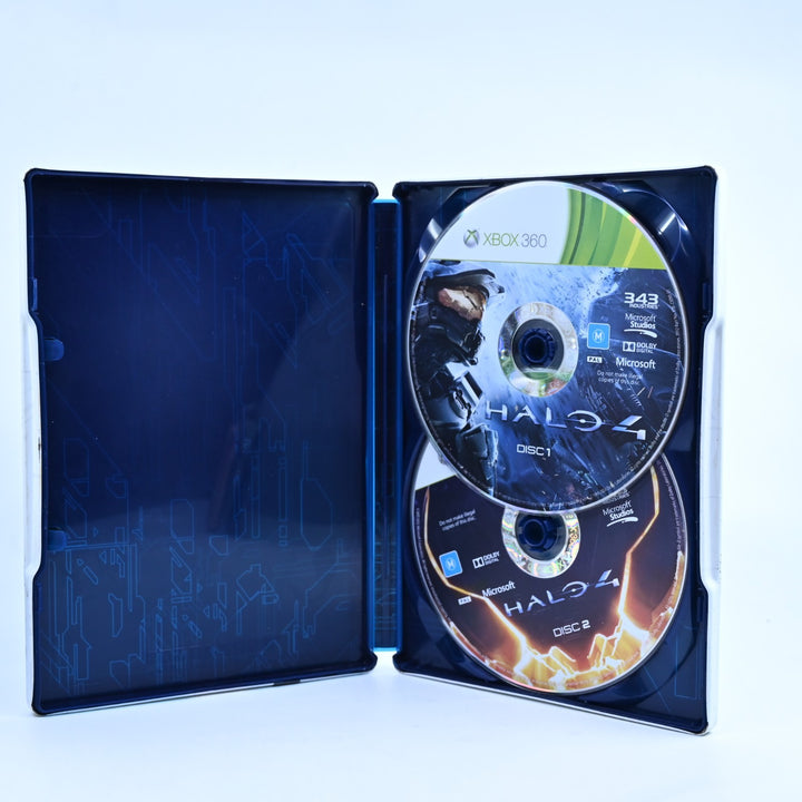 Halo 4 - Steelbook - Xbox 360 Game - No Manual - PAL - MINT DISC!