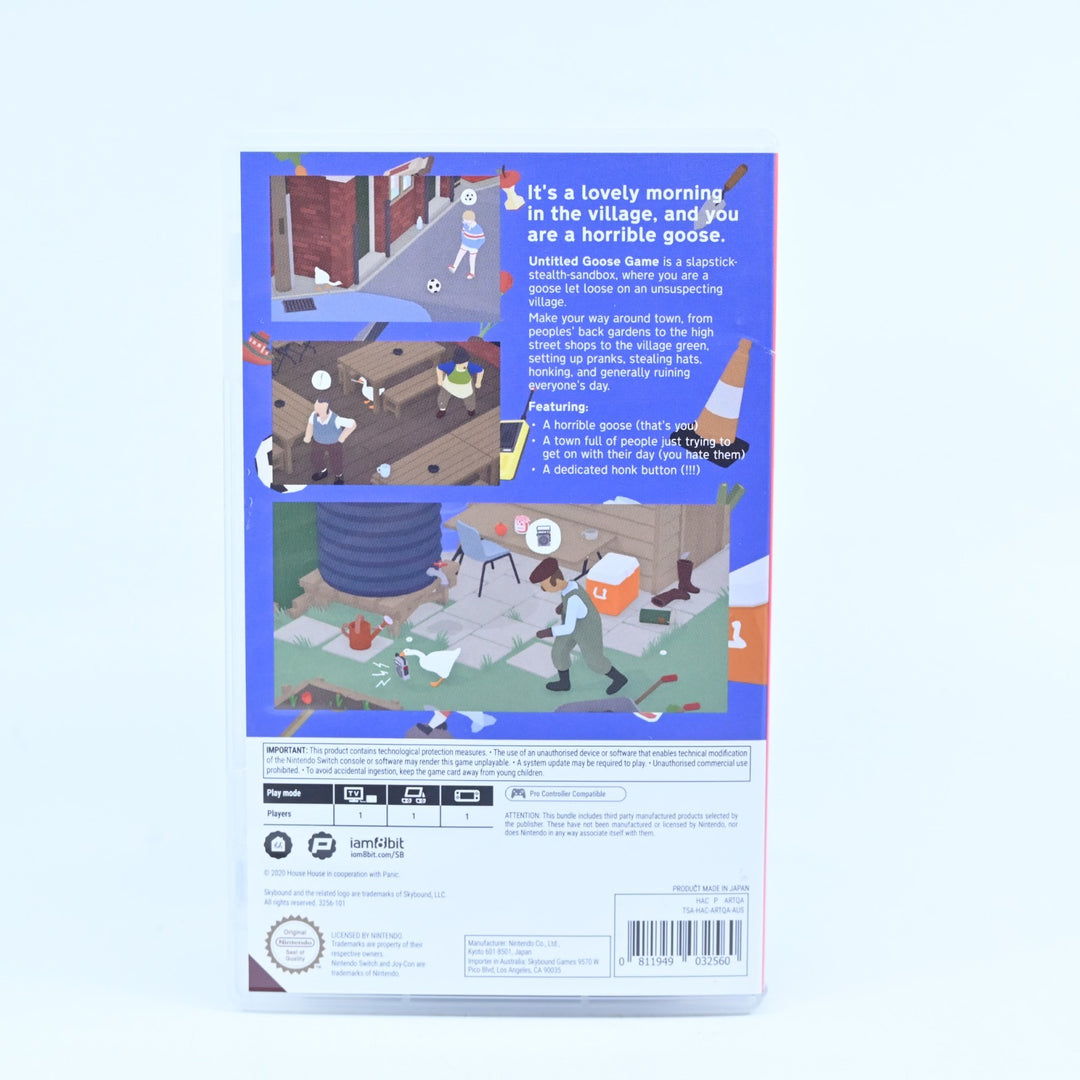 Untitled Goose Game - Nintendo Switch Game - FREE POST!