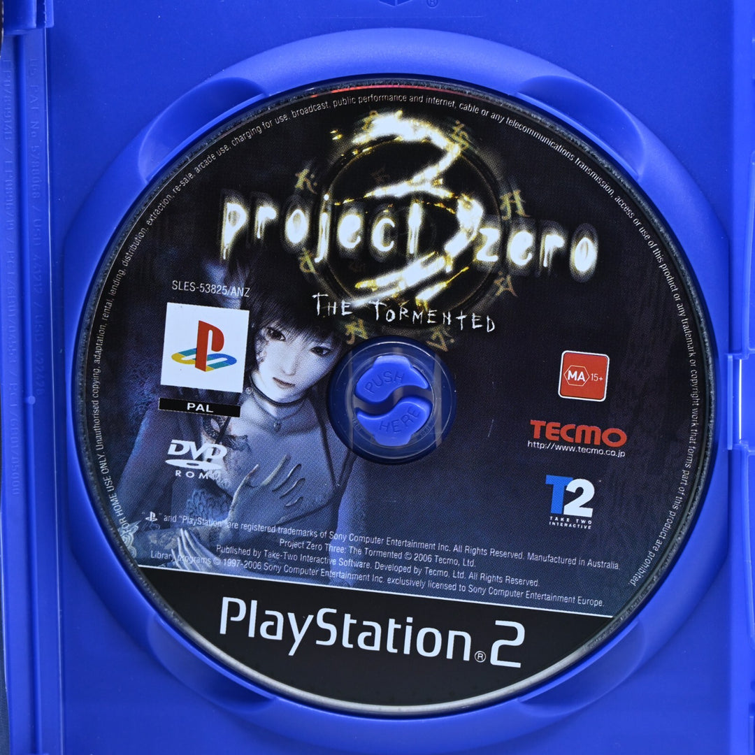 Project Zero 3: The Tormented - Sony Playstation 2 / PS2 Game + Manual - PAL