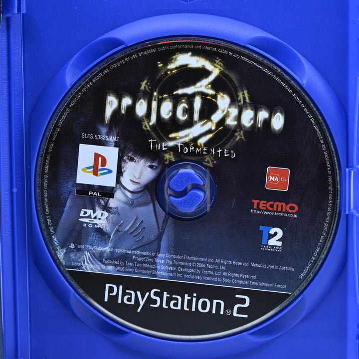 Project Zero 3: The Tormented - Sony Playstation 2 / PS2 Game + Manual - PAL