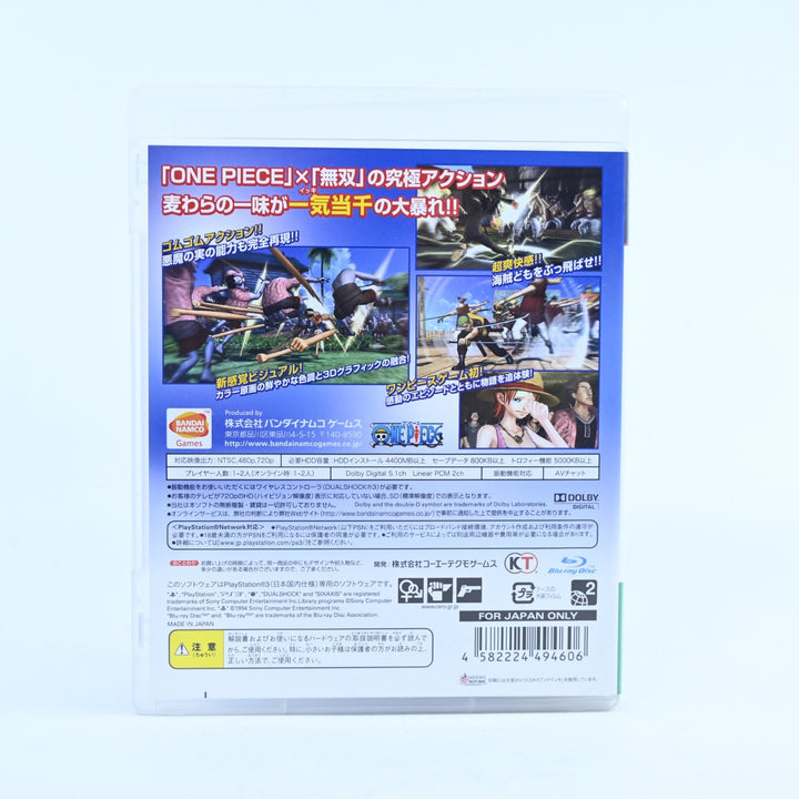One Piece Pirate Warriors - Sony Playstation 3 / PS3 Game + Manual - JAPANESE!