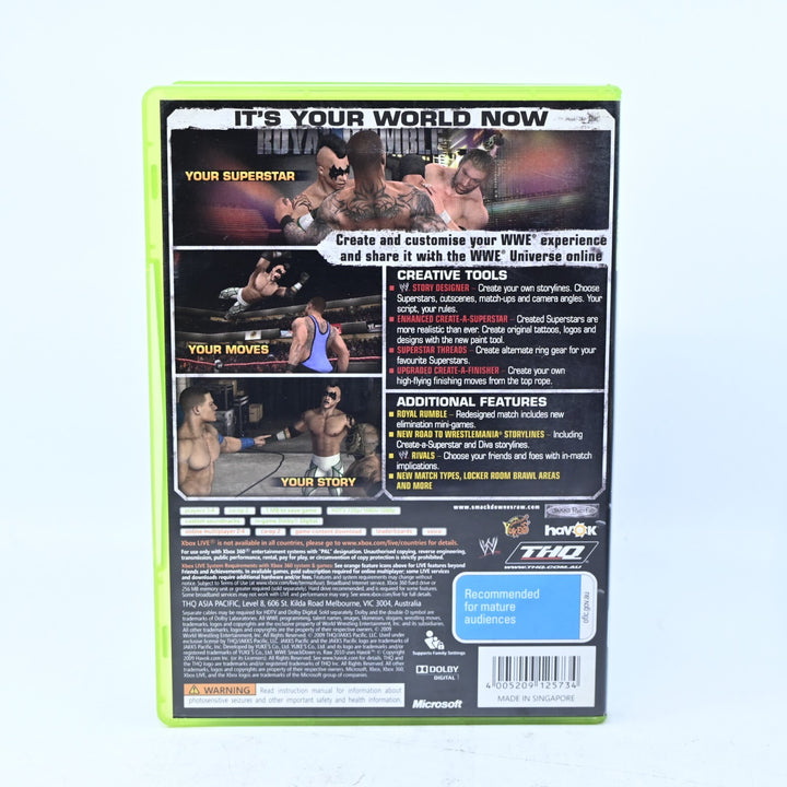 WWE SmackDown vs. Raw 2010 - Xbox 360 Game + Manual - PAL - MINT DISC!