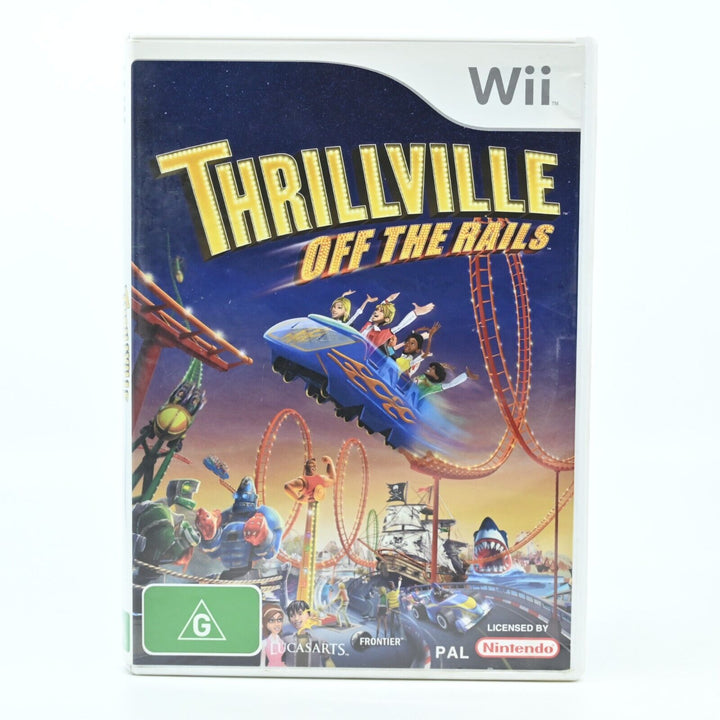 Thrillville: Off the Rails - Nintendo Wii Game + Manual - PAL - MINT DISC!