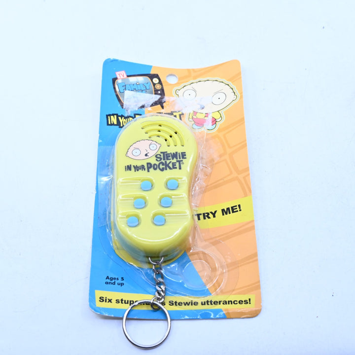 Stewie "In Your Pocket" - Collectable Talking Keychain - Family Guy - Toy