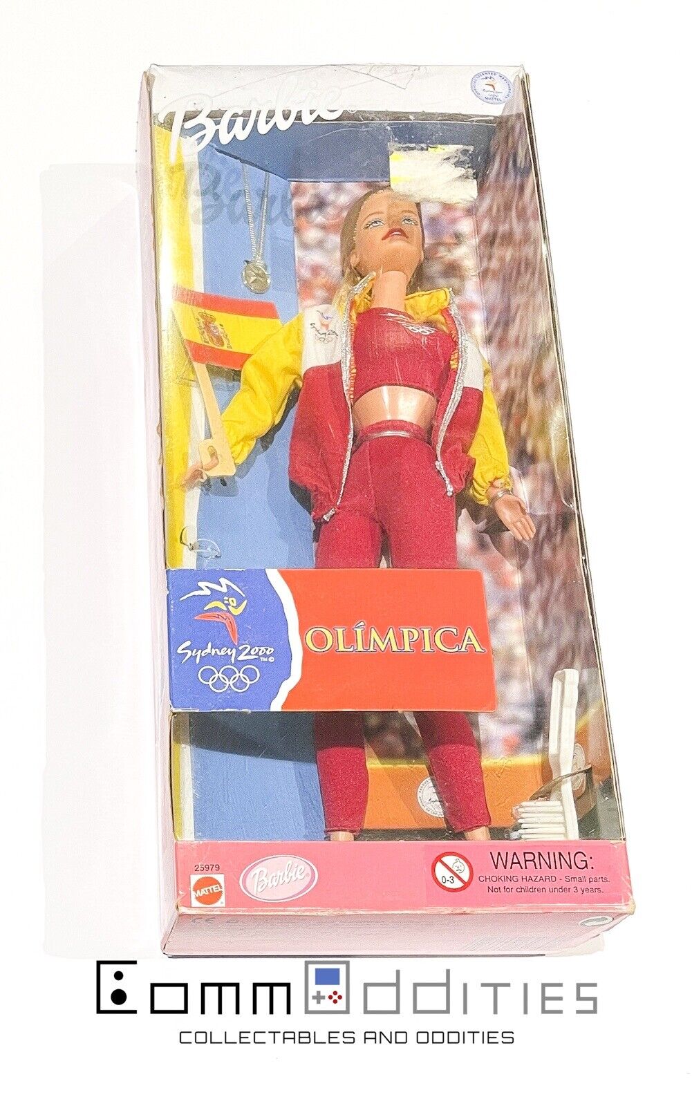 Barbie Doll - Sydney 2000 Olympics Spain Olympic Fan (Mattel 25979) Vintage Toy