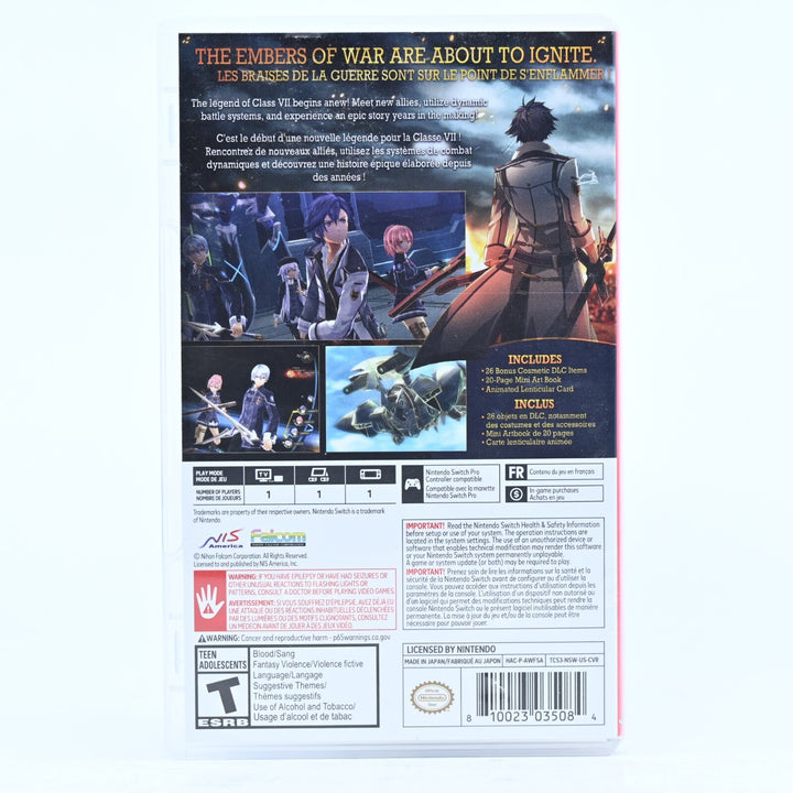 The Legend of Heroes: Trails of Cold Steel III 3 Deluxe - Nintendo Switch Game