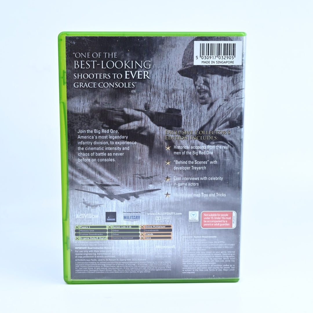 Call of Duty 2: Big Red One Collectors Edition - Original Xbox Game + Manual