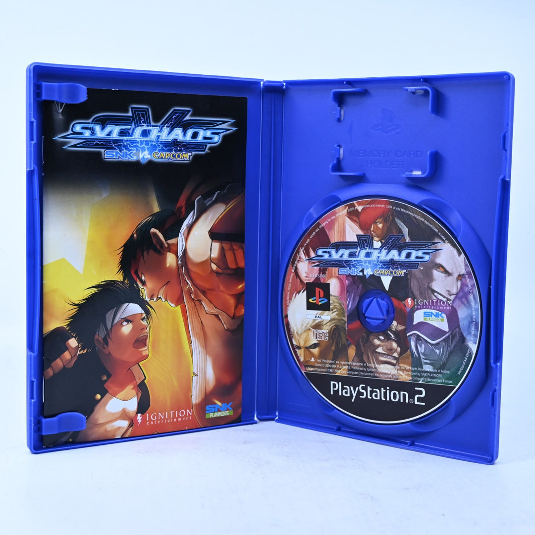 SNK Vs Capcom: SVC Chaos - Sony Playstation 2 / PS2 Game + Manual - PAL