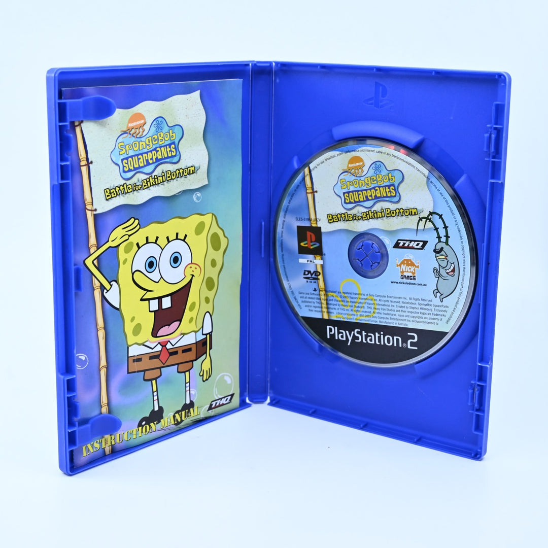 Spongebob Squarepants: Battle For Bikini Bottom - PS2 Game + Manual - PAL