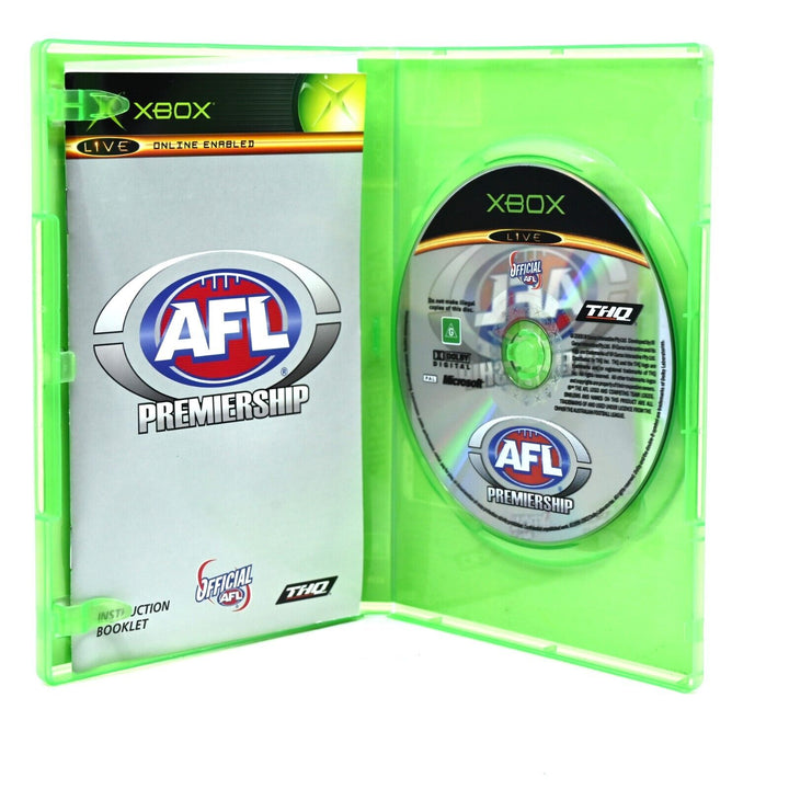 AFL Premiership - Original Xbox Game + Manual - PAL - MINT DISC!