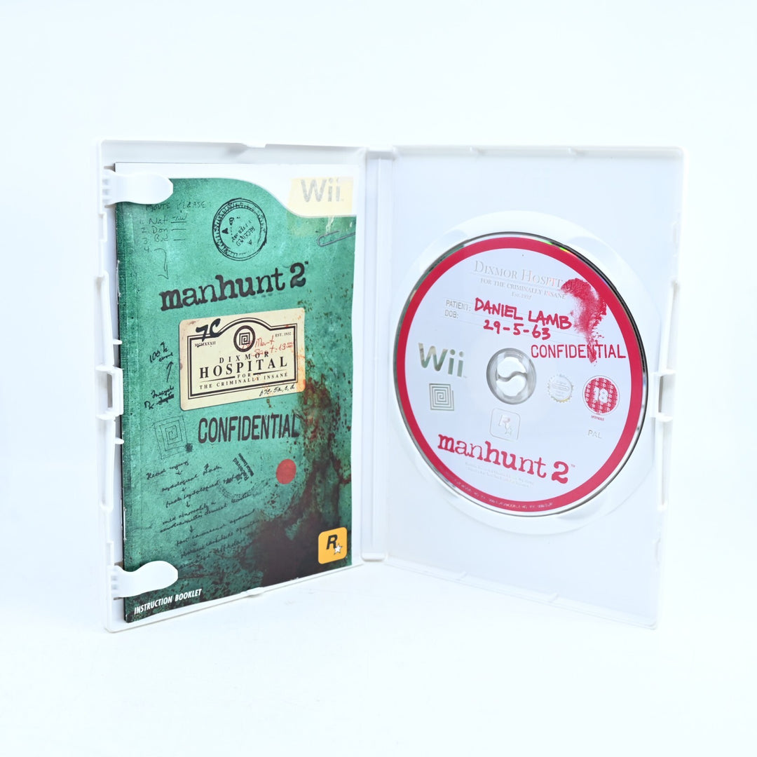 Manhunt 2 - Nintendo Wii Game + Manual - PAL - MINT DISC!