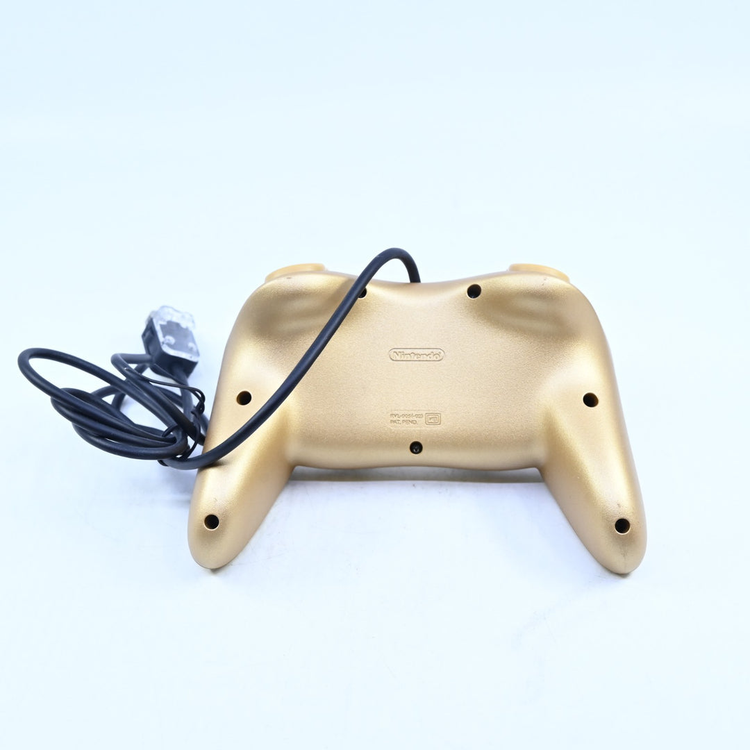 Limited Edition GoldenEye Gold Wii Classic Pro Controller - Wii Accessory