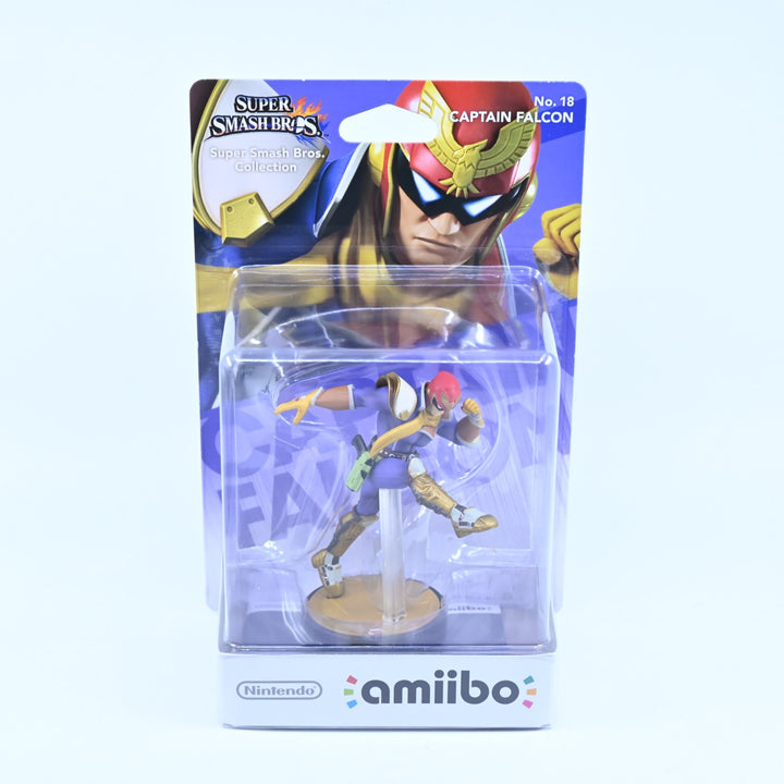 SEALED! Captain Falcon Amiibo No. 18 - Super Smash Bros. Collection - Toy