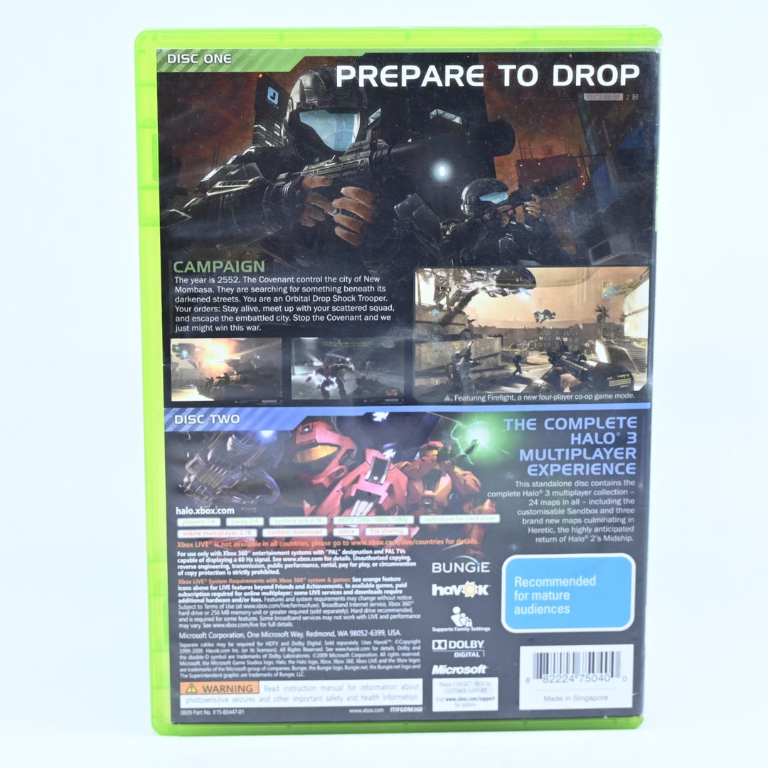 Halo 3 ODST  - Xbox 360 Game + Manual - PAL - MINT DISC!