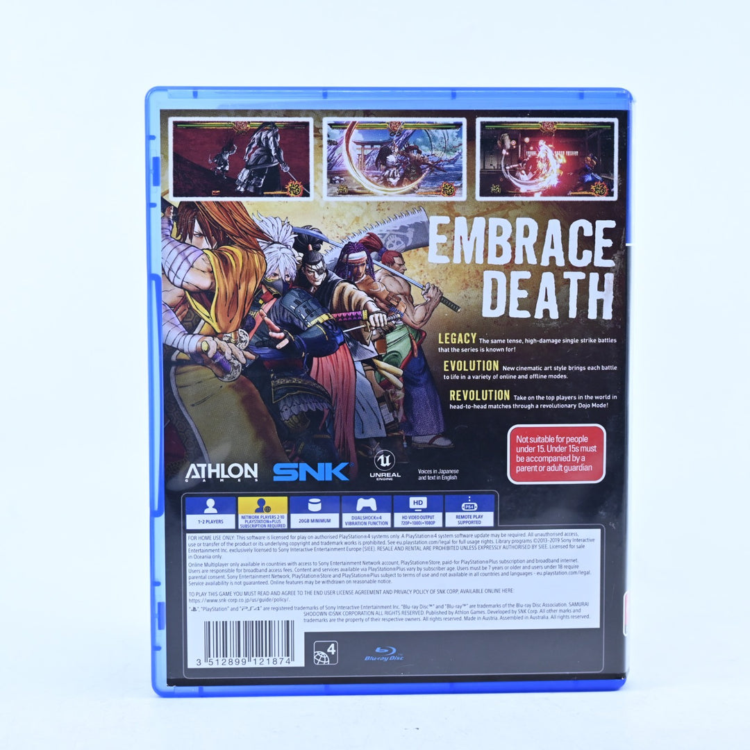 Samurai Shodown - Sony Playstation 4 / PS4 Game - MINT DISC!