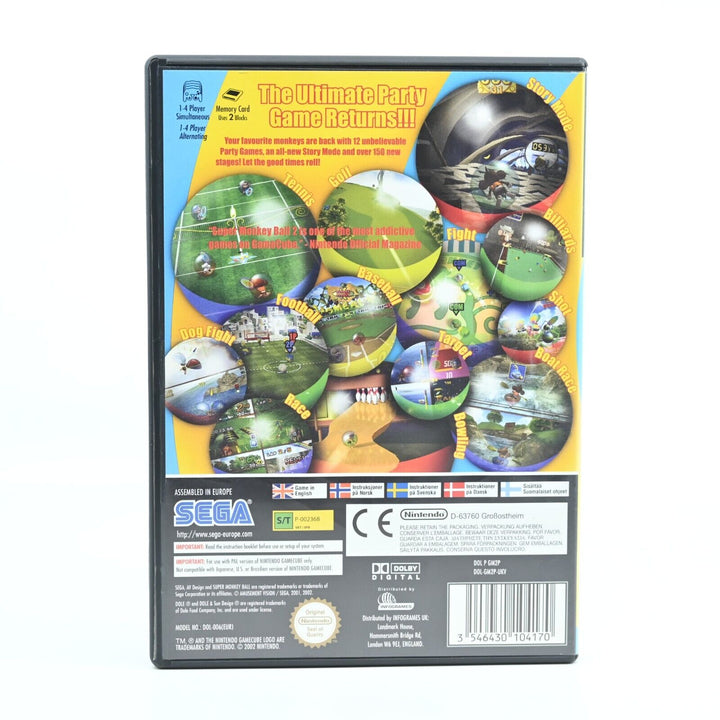 Super Monkey Ball 2 - Nintendo Gamecube Game - PAL - FREE POST!
