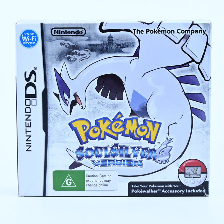 Pokemon SoulSilver Boxed + PokeWalker - Nintendo DS Game - No Manual Soul Silver