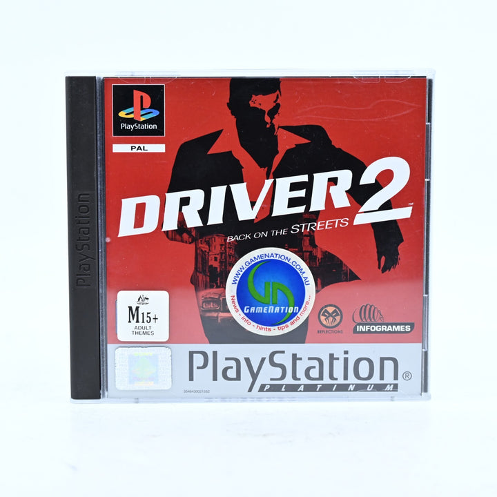 Driver 2 Back on The Streets - Sony Playstation 1/ PS1 Game + Manual MINT DISCS!