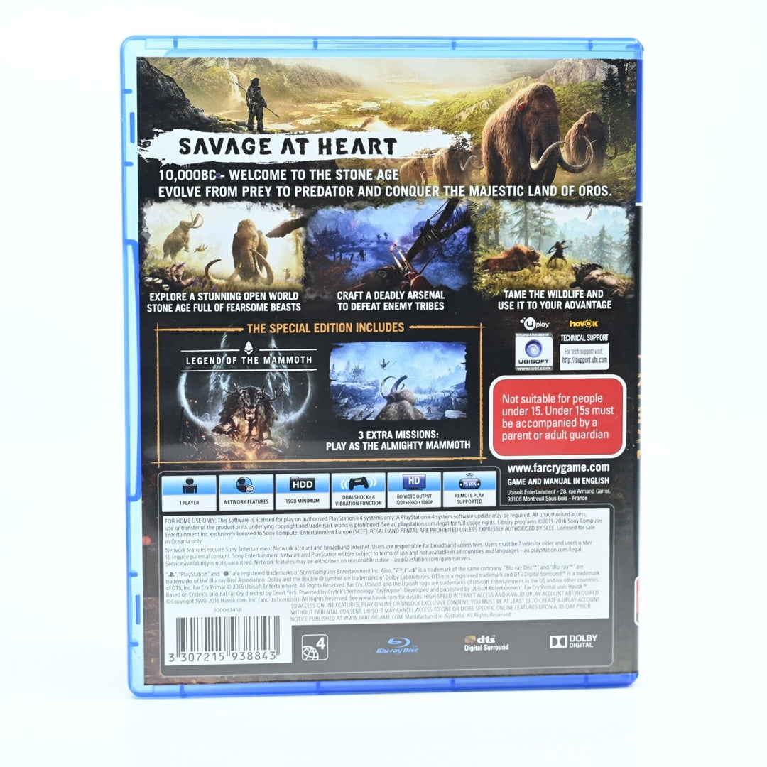 Far Cry Primal - Sony Playstation 4 / PS4 Game - MINT DISC!