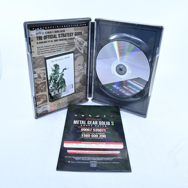 Metal Gear Solid 3: Snake Eater Limited Metal Edition - PS2 Game + Manual