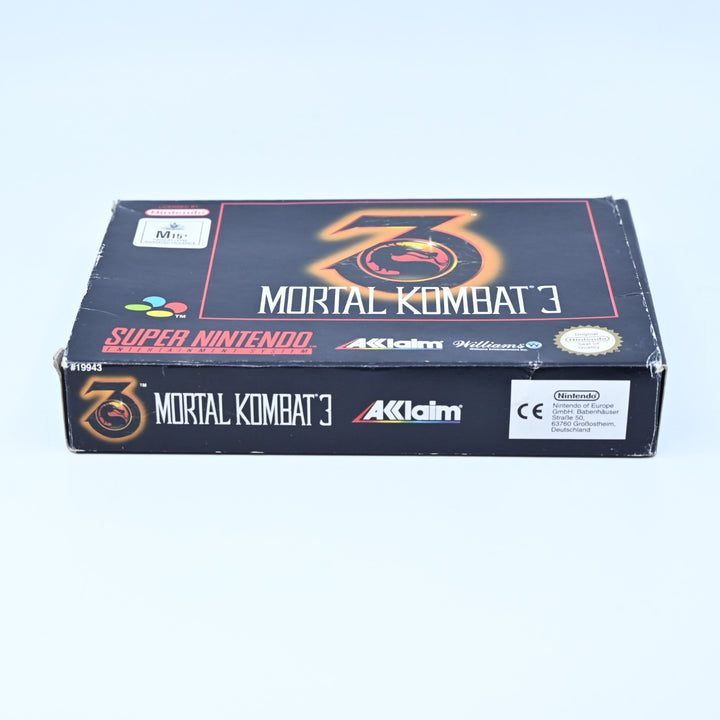 Mortal Kombat 3 - Super Nintendo / SNES Boxed Game - PAL - FREE POST!