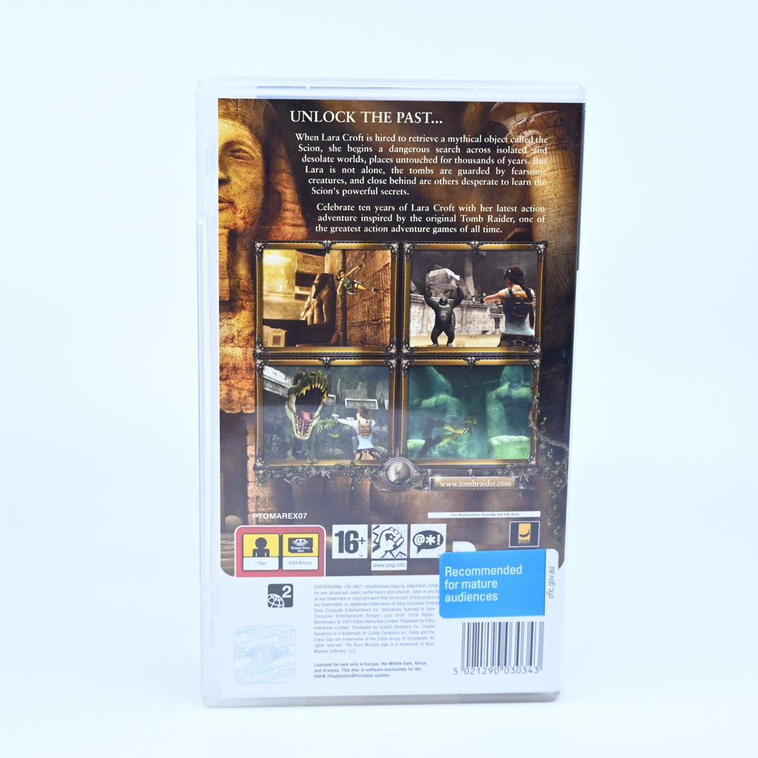 Lara Croft Tomb Raider Anniversary - Sony PSP Game + Manual - FREE POST!