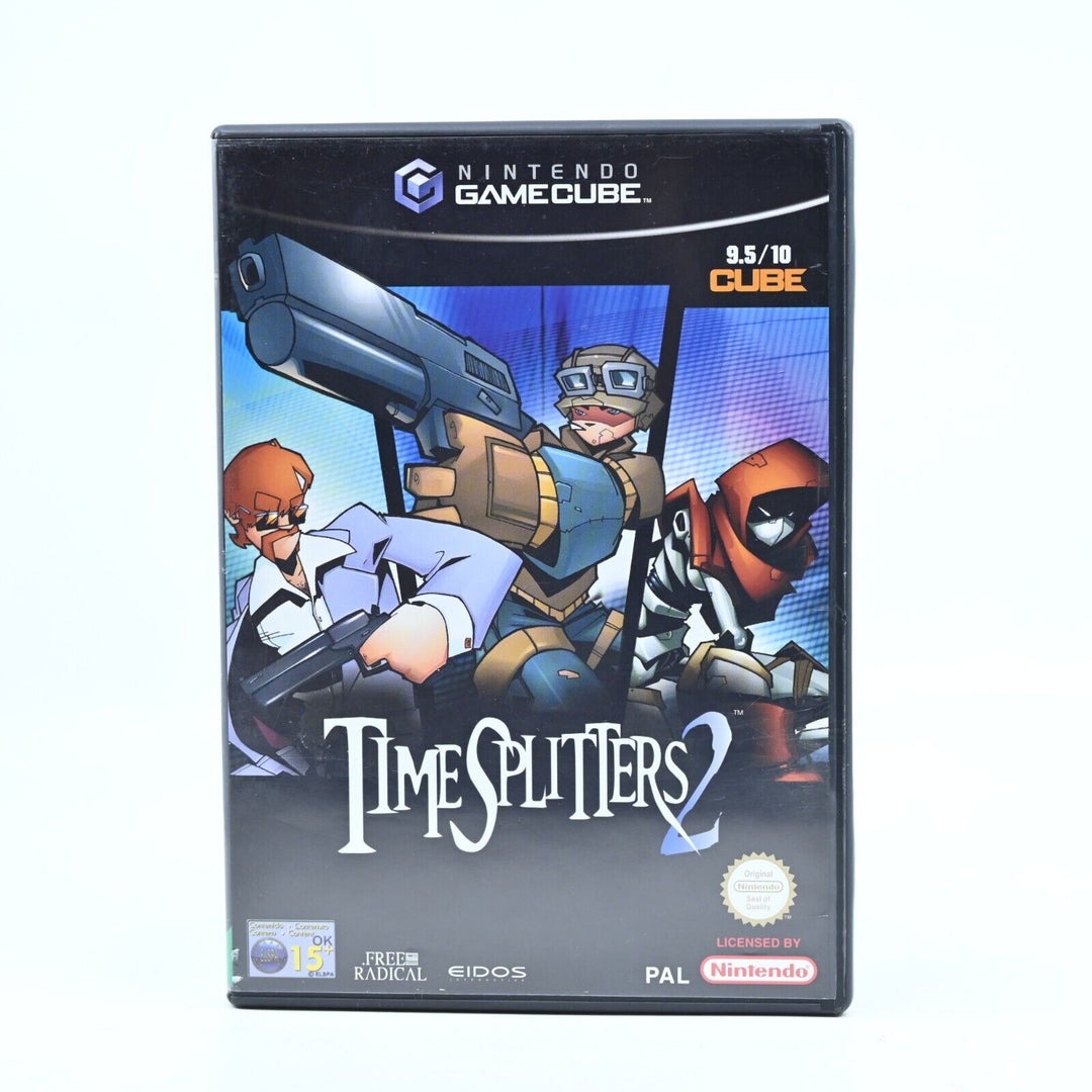 TimeSplitters 2 - Nintendo Gamecube Game + Manual - PAL - FREE POST!