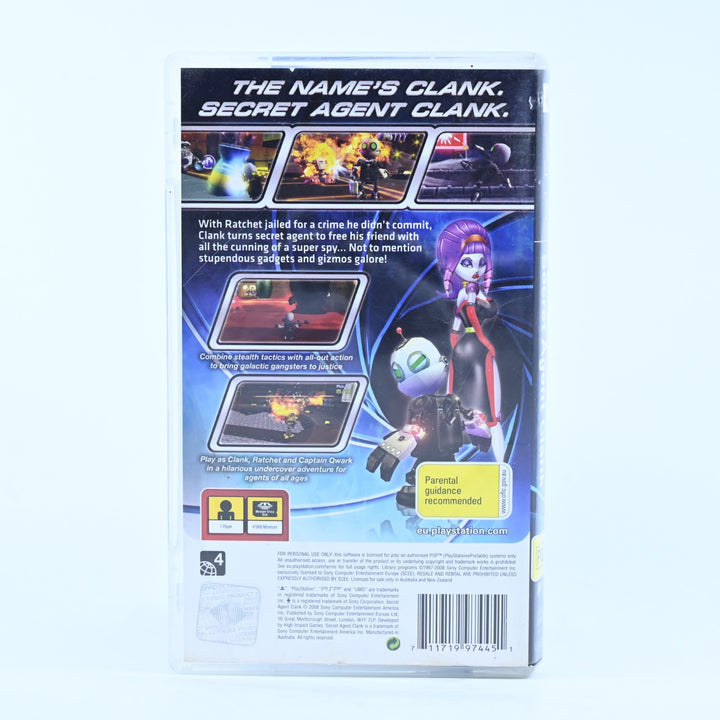 Secret Agent Clank - Sony PSP Game + Manual - FREE POST!