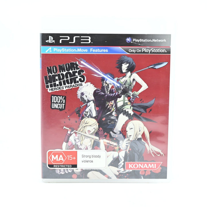 No More Heroes: Heroes Paradise - Sony Playstation 3 / PS3 Game + Manual