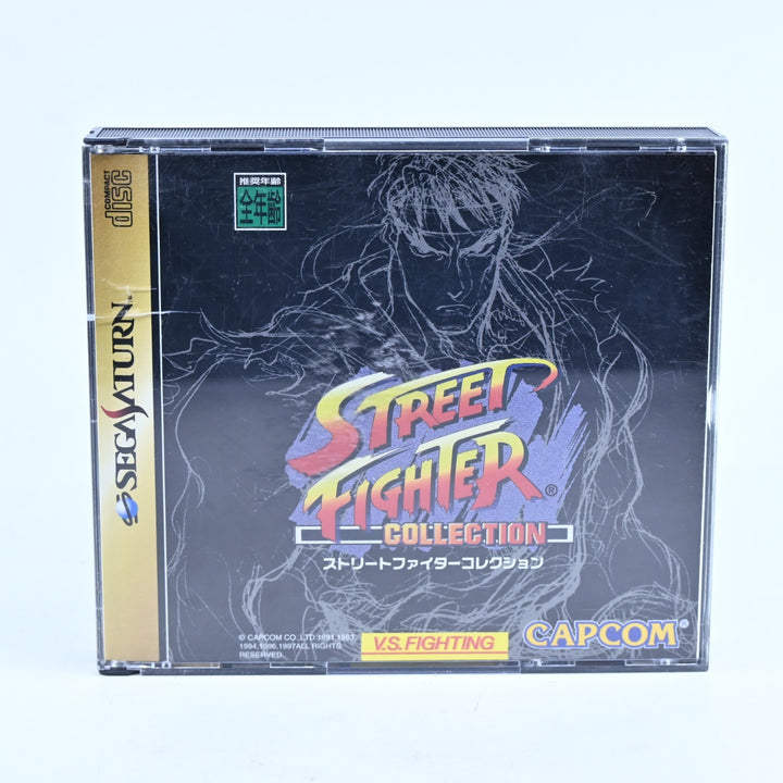 Street Fighter Collection - Sega Saturn Game + Manual - NTSC-J - MINT DISC!
